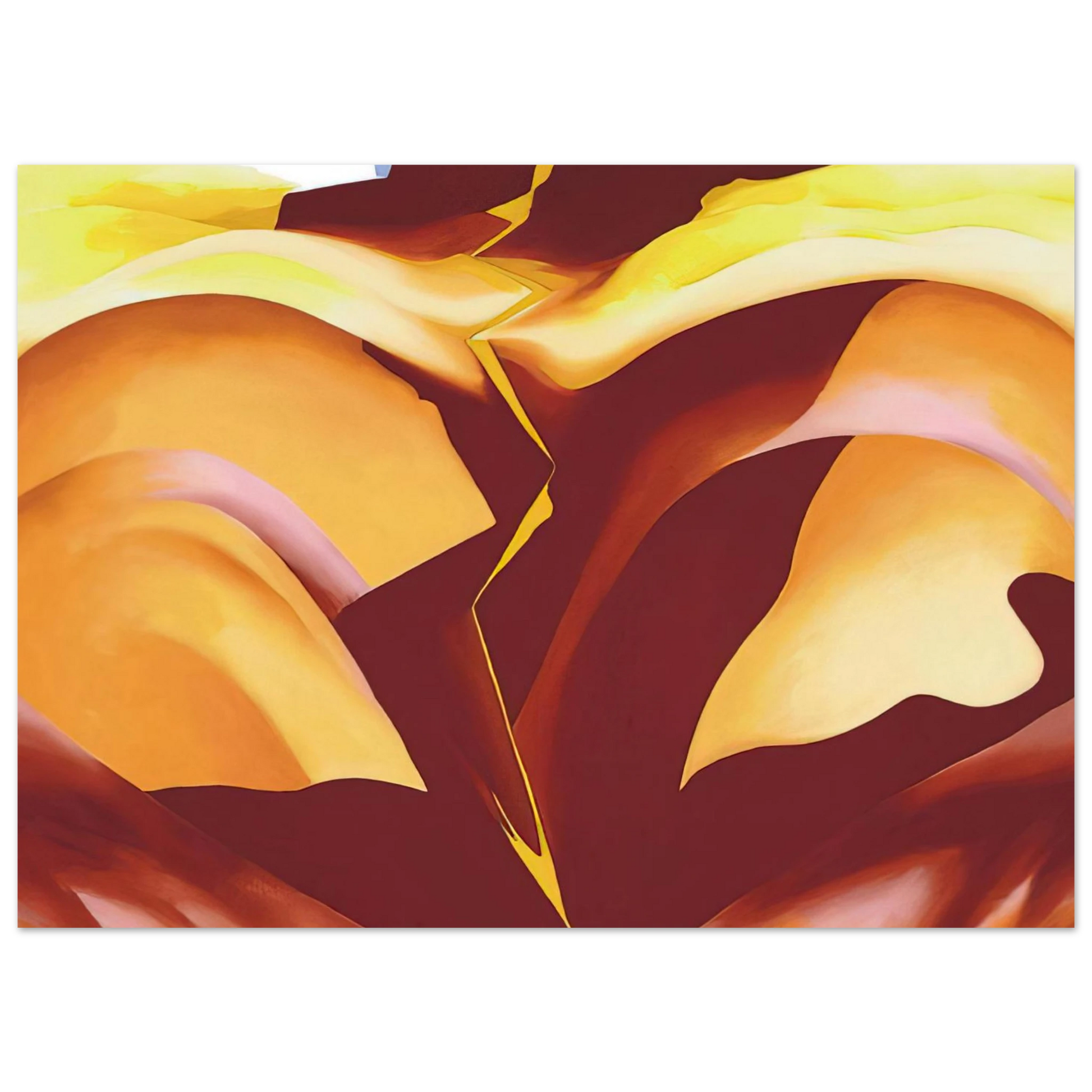 Georgia O'Keeffe - Black Place IV Fine Art Poster - 75x100 cm / 30x40 inches