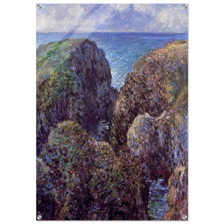 Group of Rocks at Port-Goulphar - claude monet Acrylic Print - 70x100 cm / 28x40″ inches | claude monet Wall Art | claude monet Prints