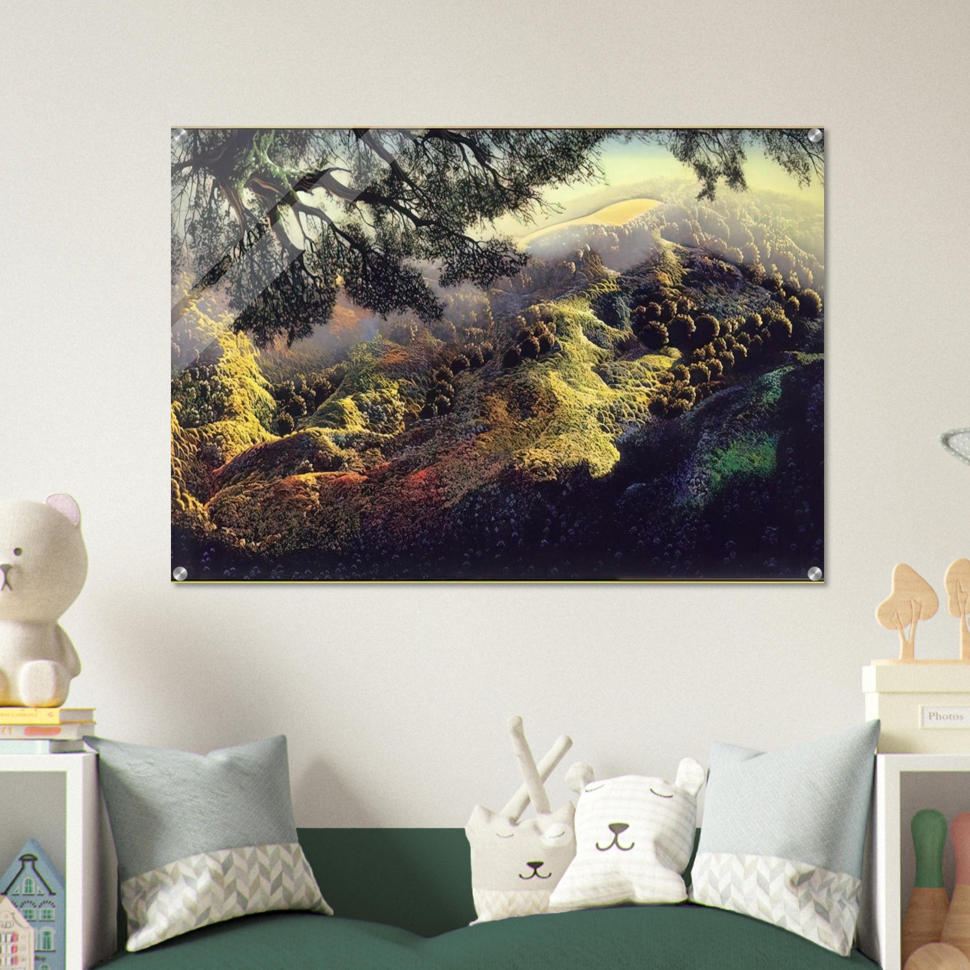 Paradise - Eyvind Earle Acrylic Print - 70x100 cm / 28x40″ inches | Eyvind Earle Wall Art | Eyvind Earle Prints