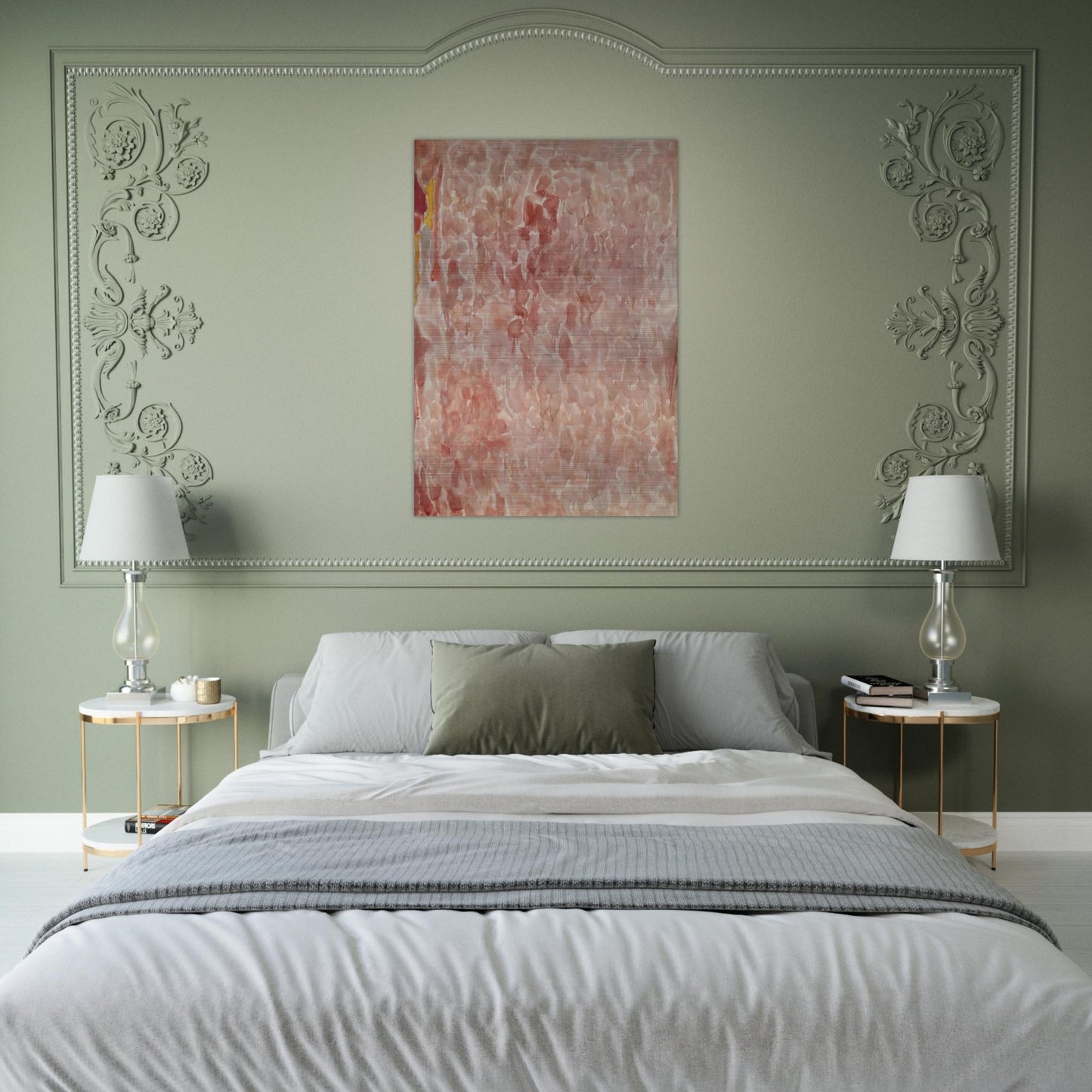 Red and Pink - Sam Francis Brushed Aluminum Print - 70x100 cm / 28x40 inches | Sam Francis Aluminum Print | Sam Francis Prints