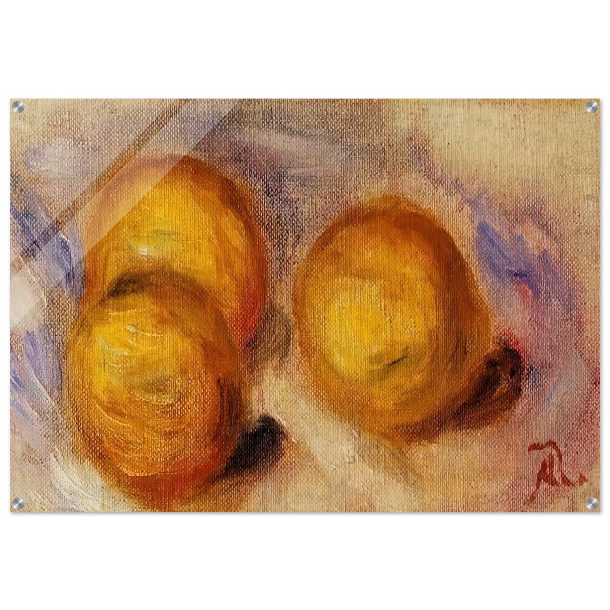 Three Lemons - Pierre-Auguste Renoir Acrylic Print - 70x100 cm / 28x40″ inches