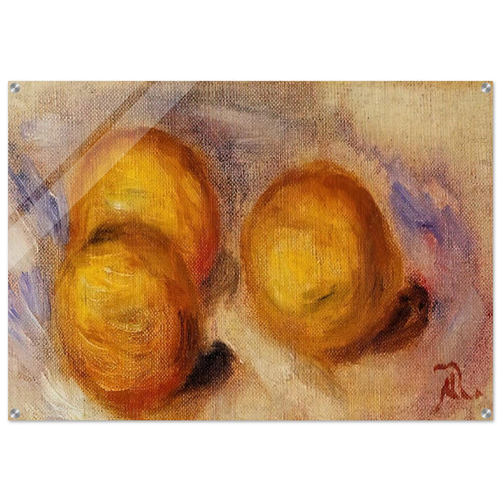 Three Lemons - Pierre-Auguste Renoir Acrylic Print - 70x100 cm / 28x40″ inches
