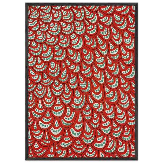 PETALS 1988 - Yayoi Kusama Framed Art Print – Black Wooden Frame - Default Title - -Framed Art Print