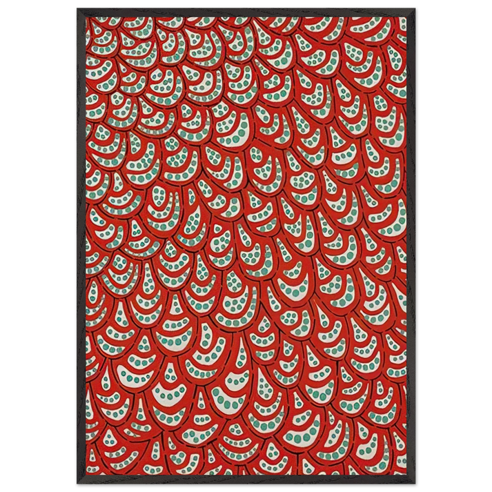 PETALS 1988 - Yayoi Kusama 70x100 cm / 28x40 inches Framed Art Print – Black Wooden Frame