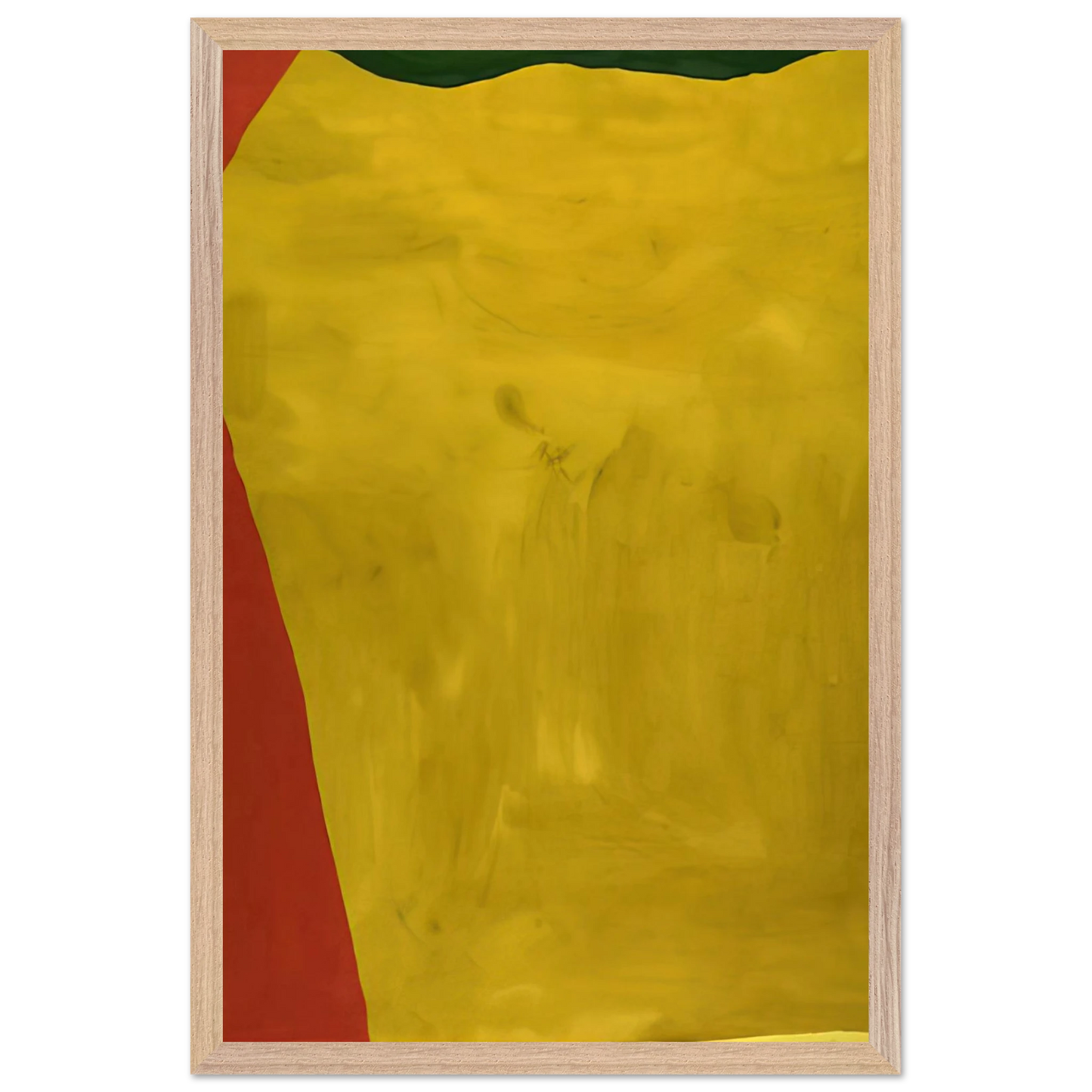 Helen Frankenthaler - Blessing of the Fleet - 1969 Wall art - 40x50 cm / 16x20 inches - Premium Wooden Framed Poster With Fine Art Paper - Black frame
