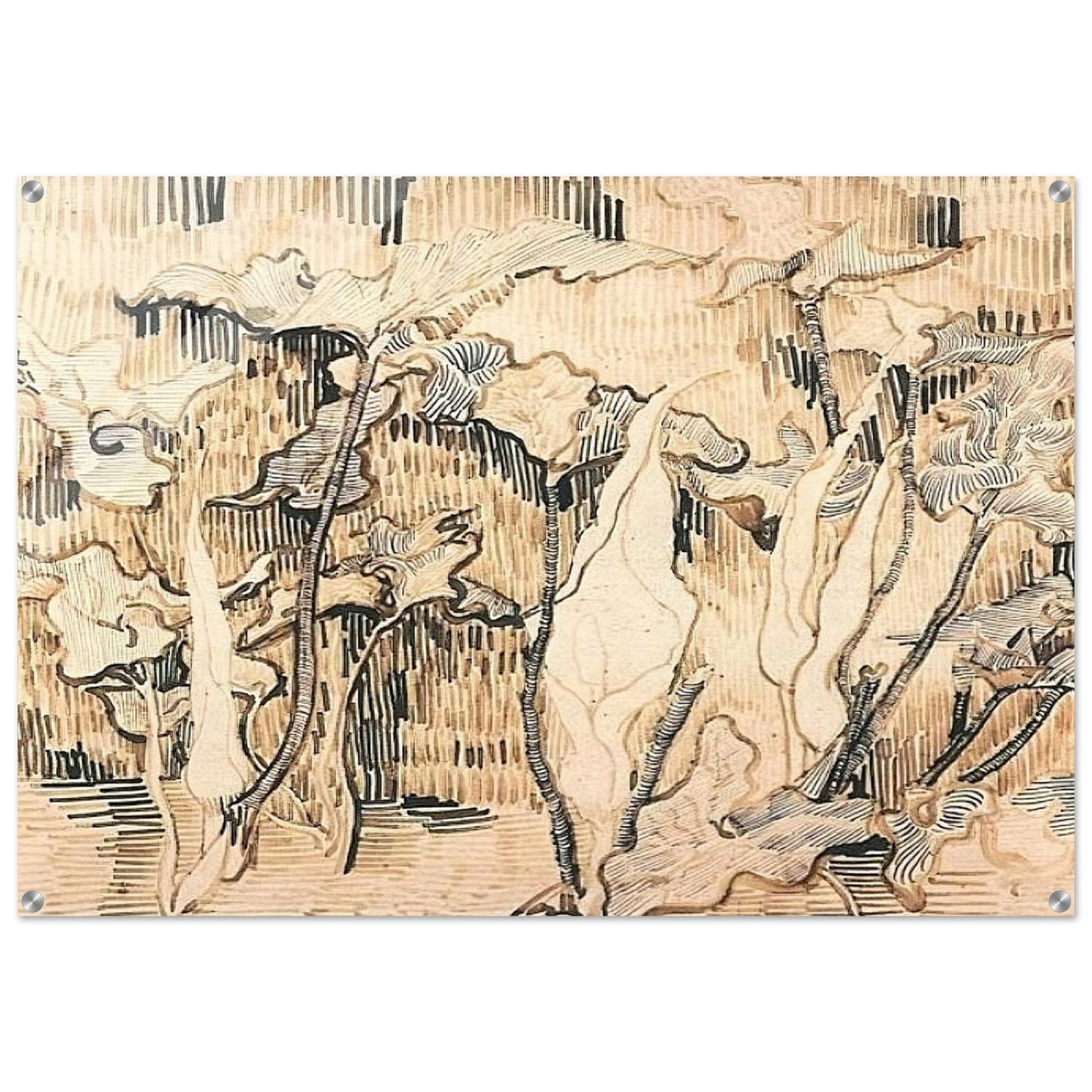 Arums - Vincent van Gogh Acrylic Print - 70x100 cm / 28x40″ inches