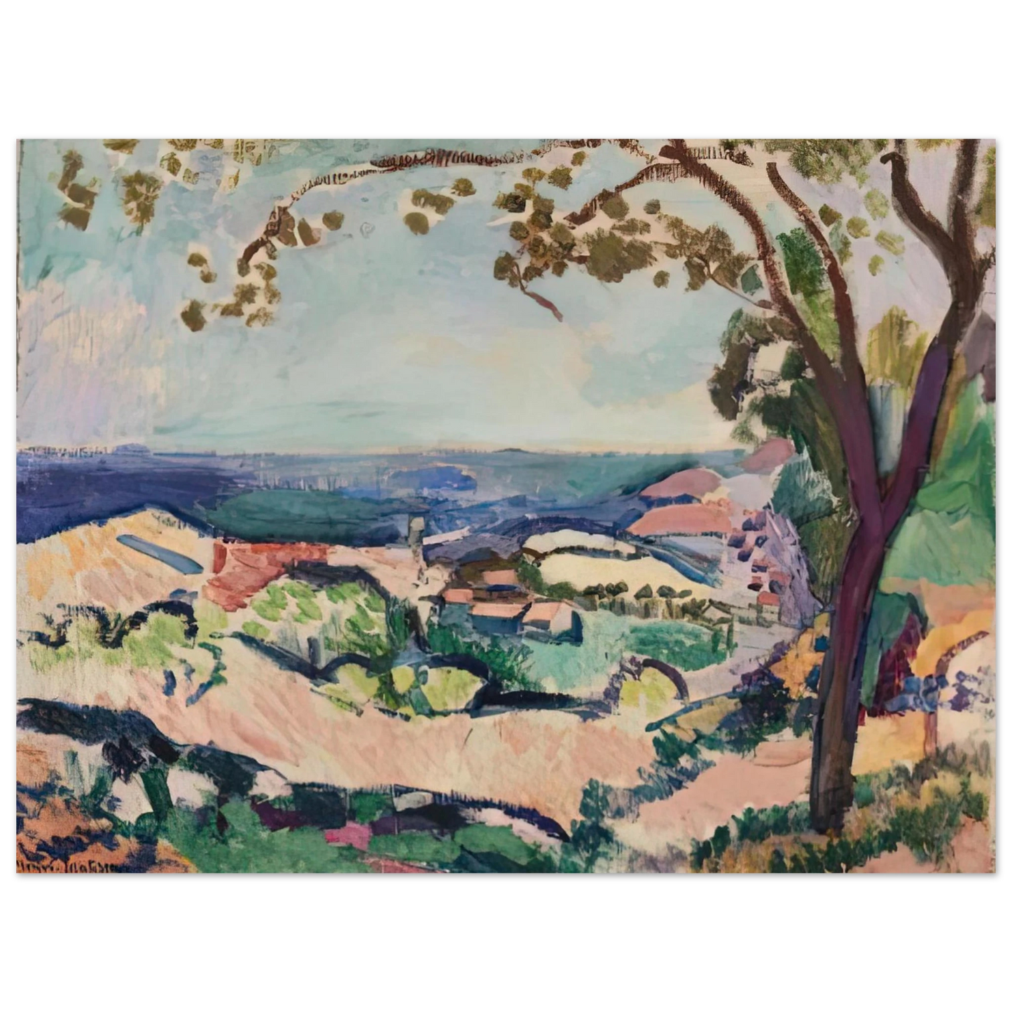 Henri Matisse - COLLIOURE LANDSCAPE 1906 Fine Art Poster - Default Title