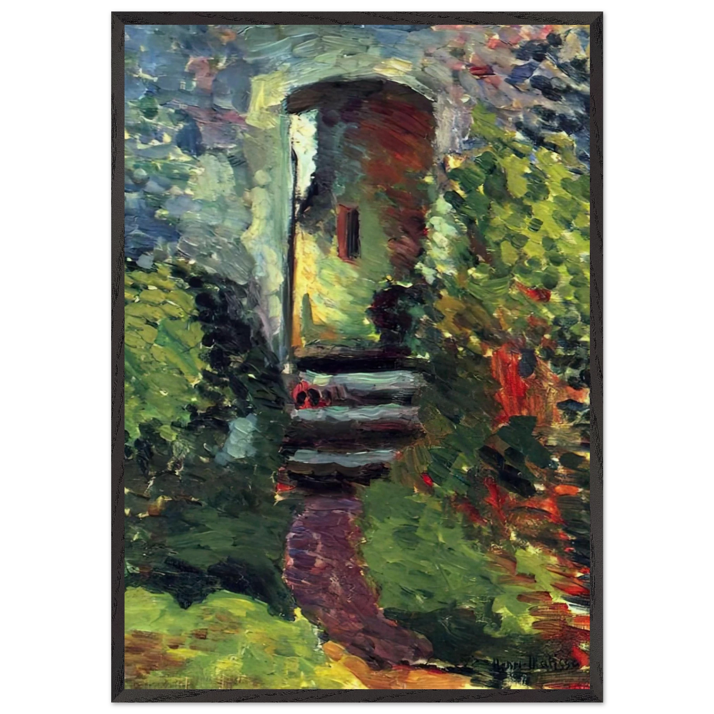 THE LITTLE GATE OF THE OLD MILL 1898 - Henri Matisse Framed Art Print – Black Wooden Frame - Default Title - -Framed Art Print