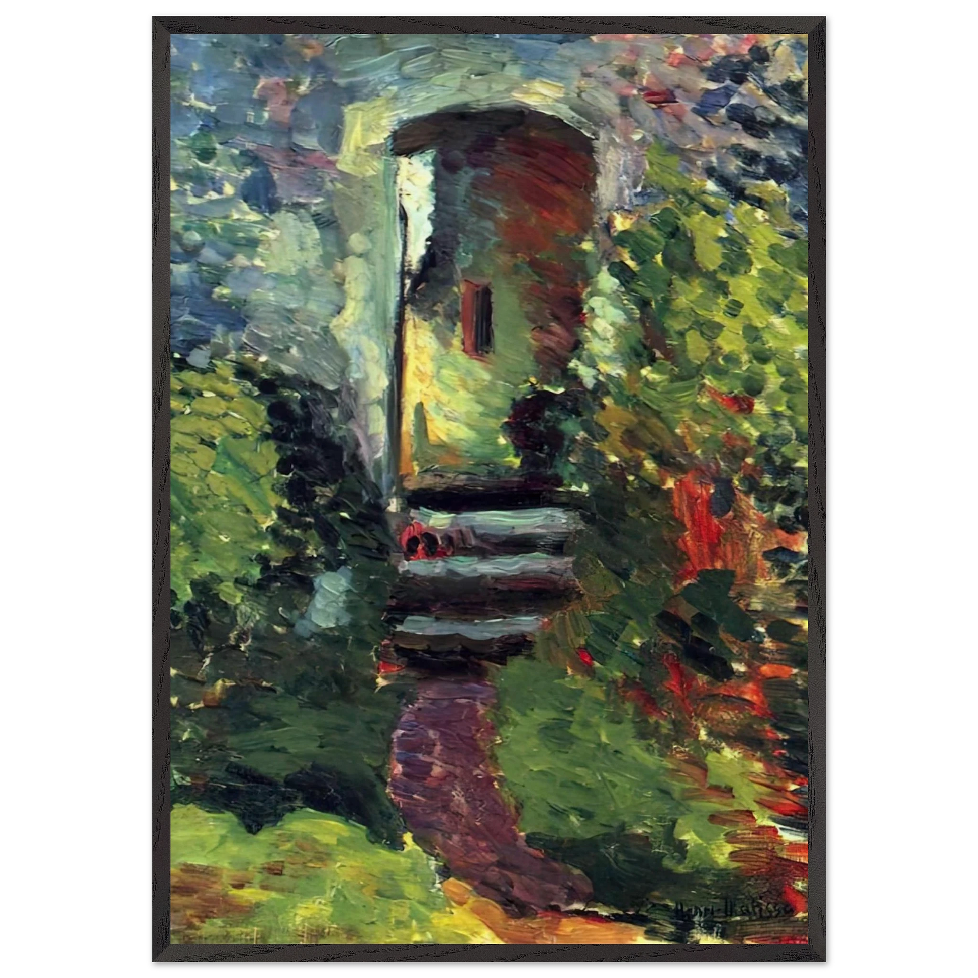 THE LITTLE GATE OF THE OLD MILL 1898 - Henri Matisse Framed Art Print – Black Wooden Frame - Default Title - -Framed Art Print
