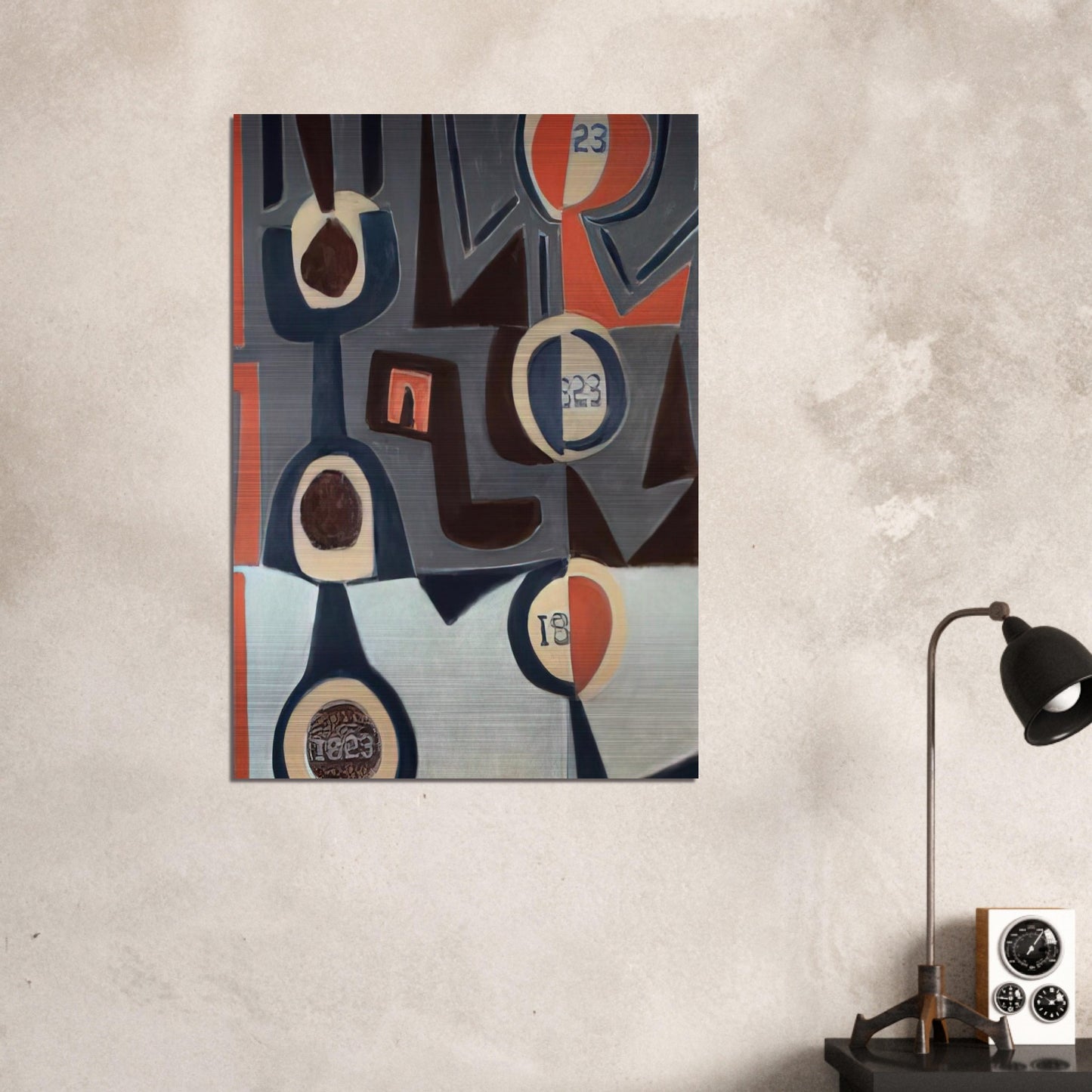 1823 - 2008 United States - Will Barnet Brushed Aluminum Print - 70x100 cm / 28x40 inches | Will Barnet Aluminum Print | Will Barnet Prints