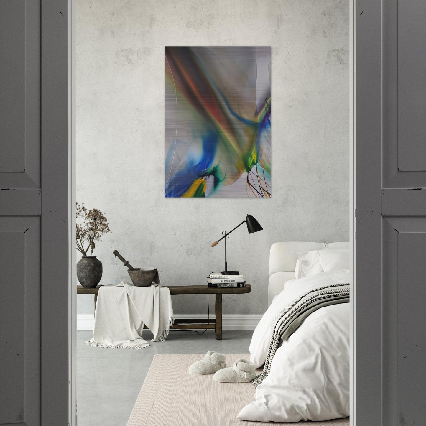 Phenomena Merlins Mantle - 1970 - Paul Jenkins Brushed Aluminum Print - 70x100 cm / 28x40 inches | Paul Jenkins Aluminum Print | Paul Jenkins Prints