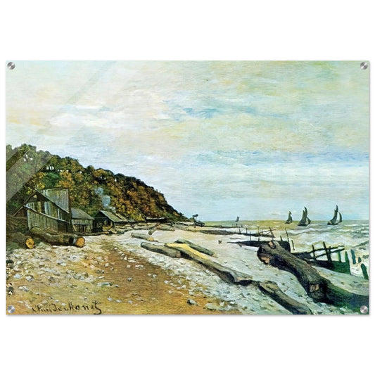 Boatyard near Honfleur - claude monet Acrylic Print - 70x100 cm / 28x40″ inches | claude monet Wall Art | claude monet Prints