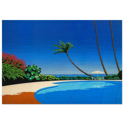 Shade of Palm Grove II - Hiroshi Nagai Brushed Aluminum Print - 70x100 cm / 28x40 inches | Hiroshi Nagai Aluminum Print | Hiroshi Nagai Prints