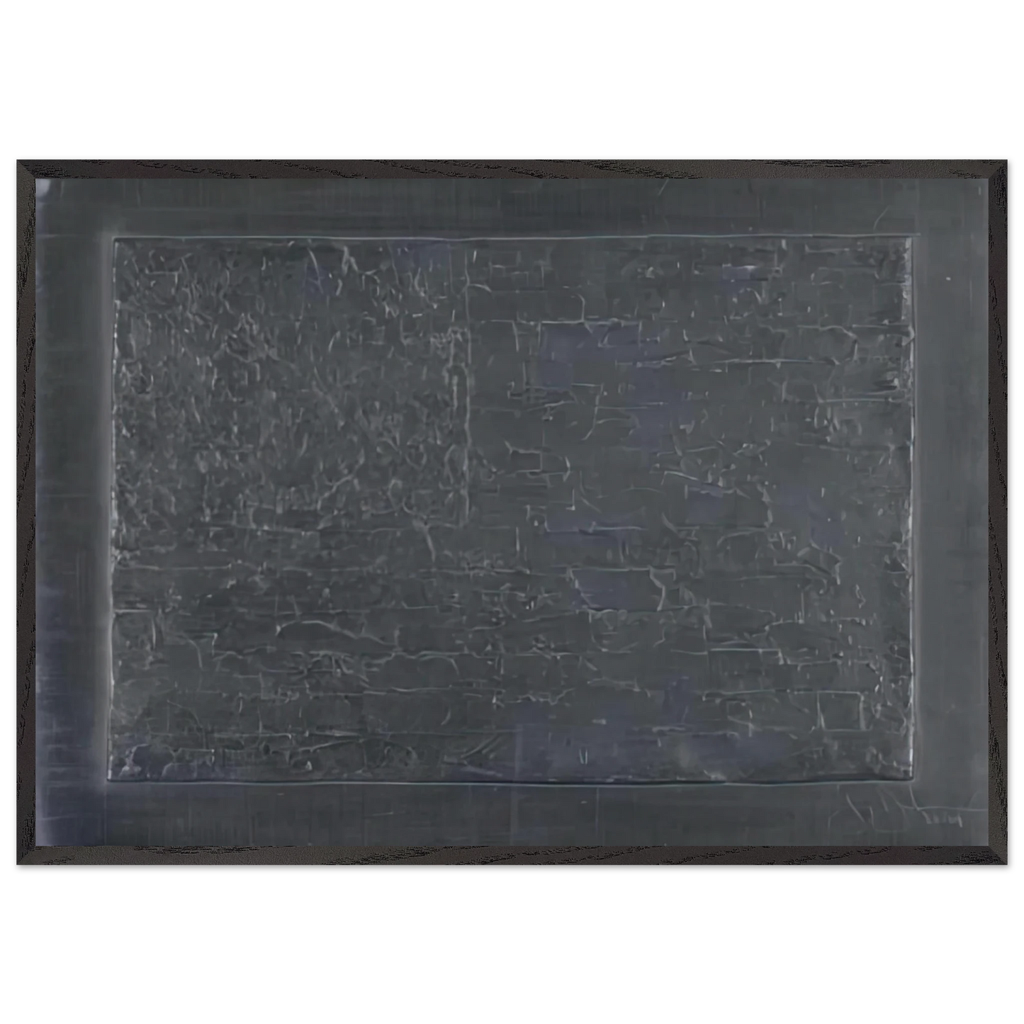 FLAG ULAE 74 - Jasper Johns Framed Art Print – Black Wooden Frame - Default Title - -Framed Art Print