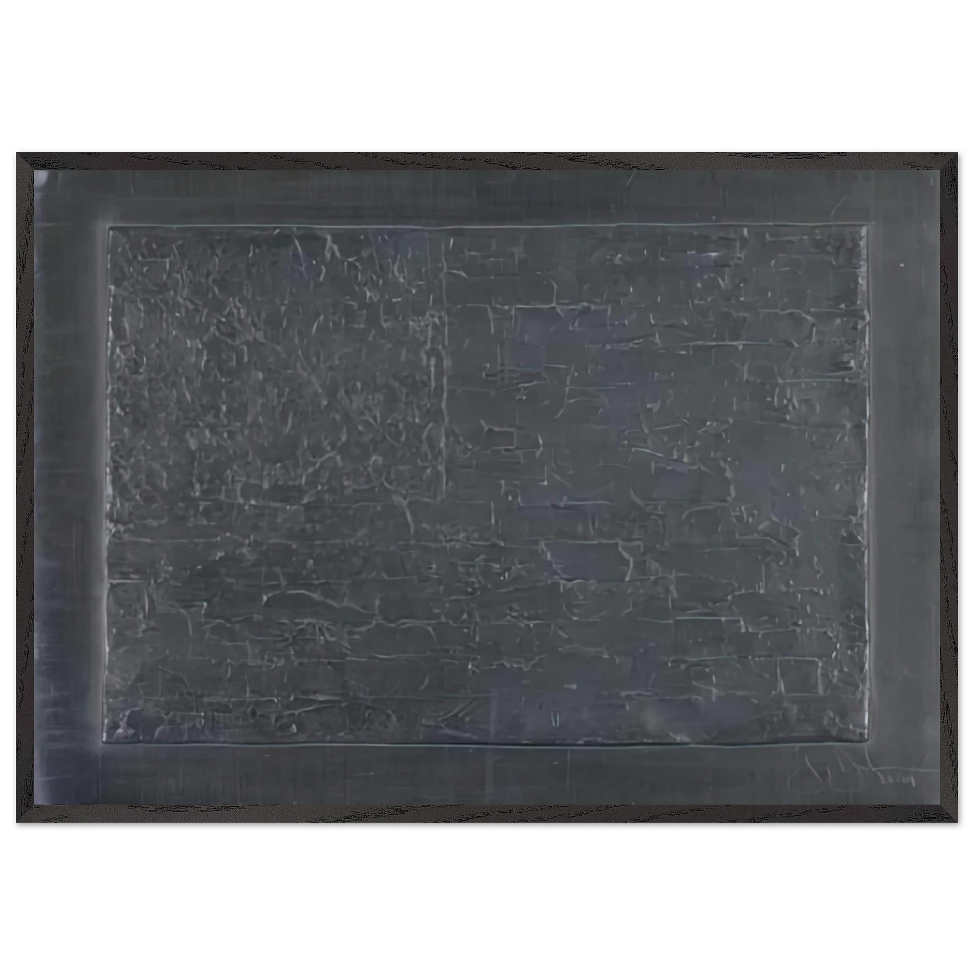 FLAG ULAE 74 - Jasper Johns Framed Art Print – Black Wooden Frame - Default Title - -Framed Art Print