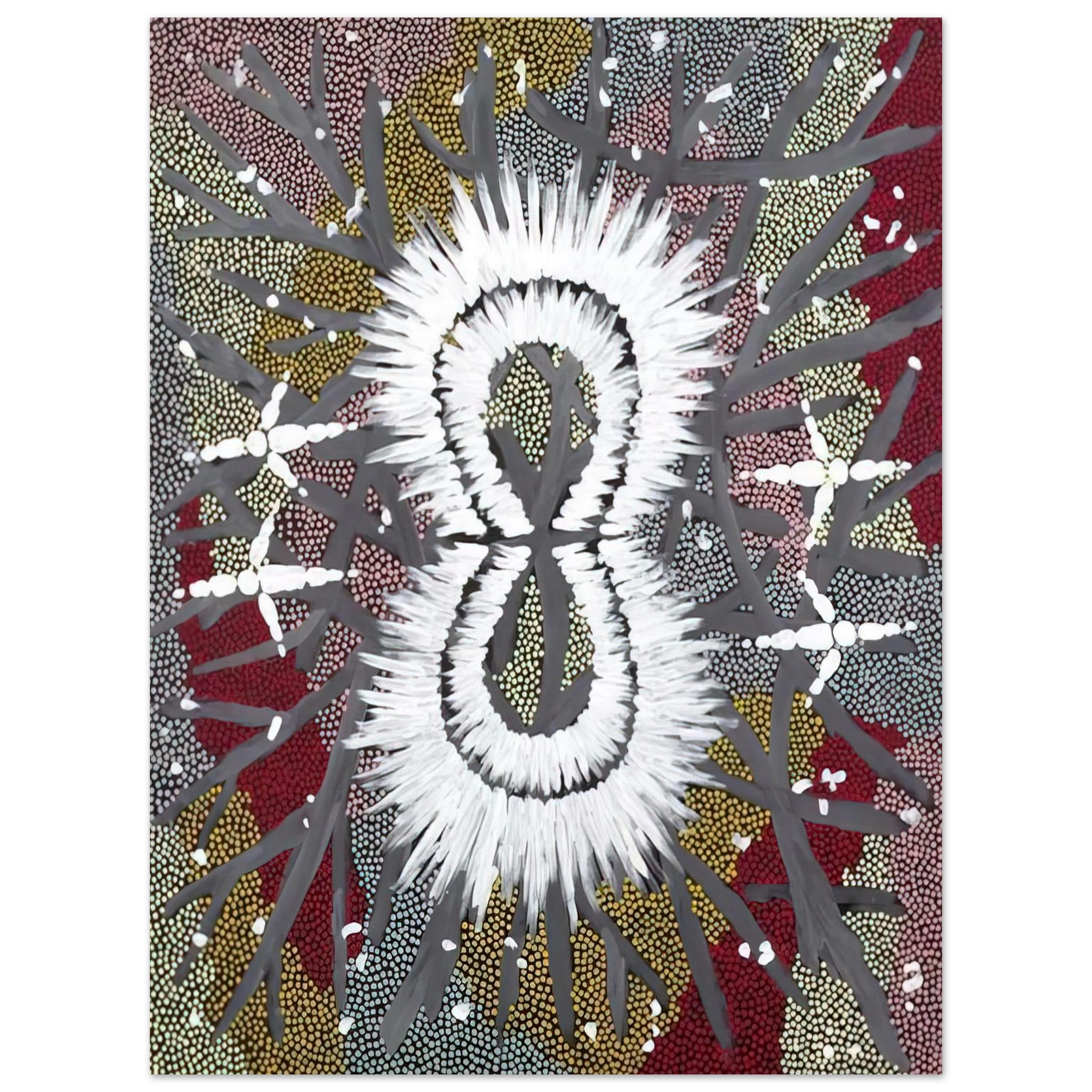 Clifford Possum Tjapaltjarri - Eagle Dreaming - 1997 Fine Art Poster - Default Title