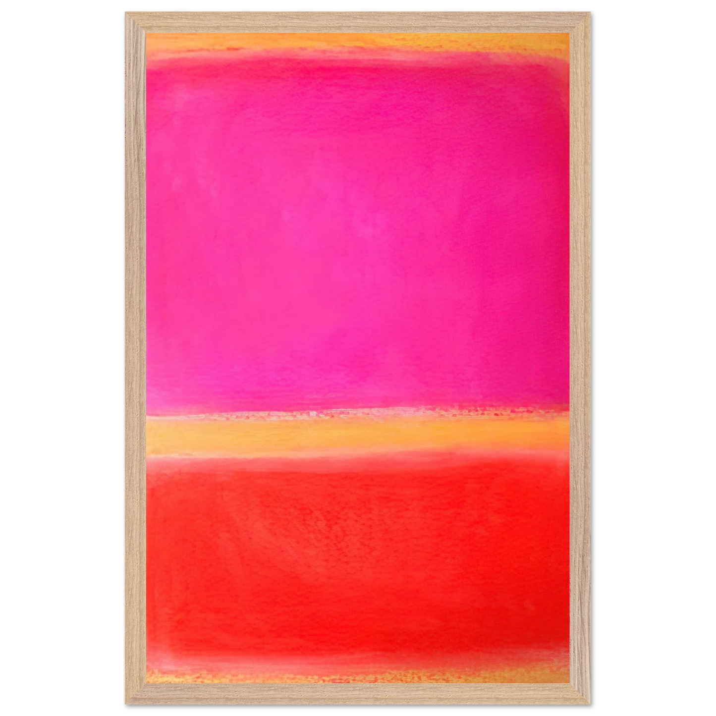 Helen Frankenthaler - Untitled - Color Field Painting Wall art - 30x45 cm / 12x18 inches - Premium Wooden Framed Poster With Fine Art Paper - Wood frame