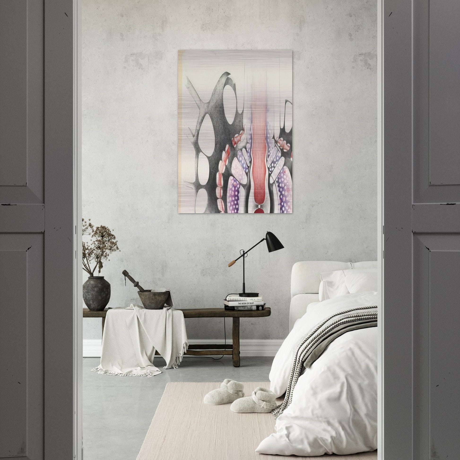 UNTITLED 1967 1 - Lee Bontecou Brushed Aluminum Print - 70x100 cm / 28x40 inches | Lee Bontecou Aluminum Print | Lee Bontecou Prints