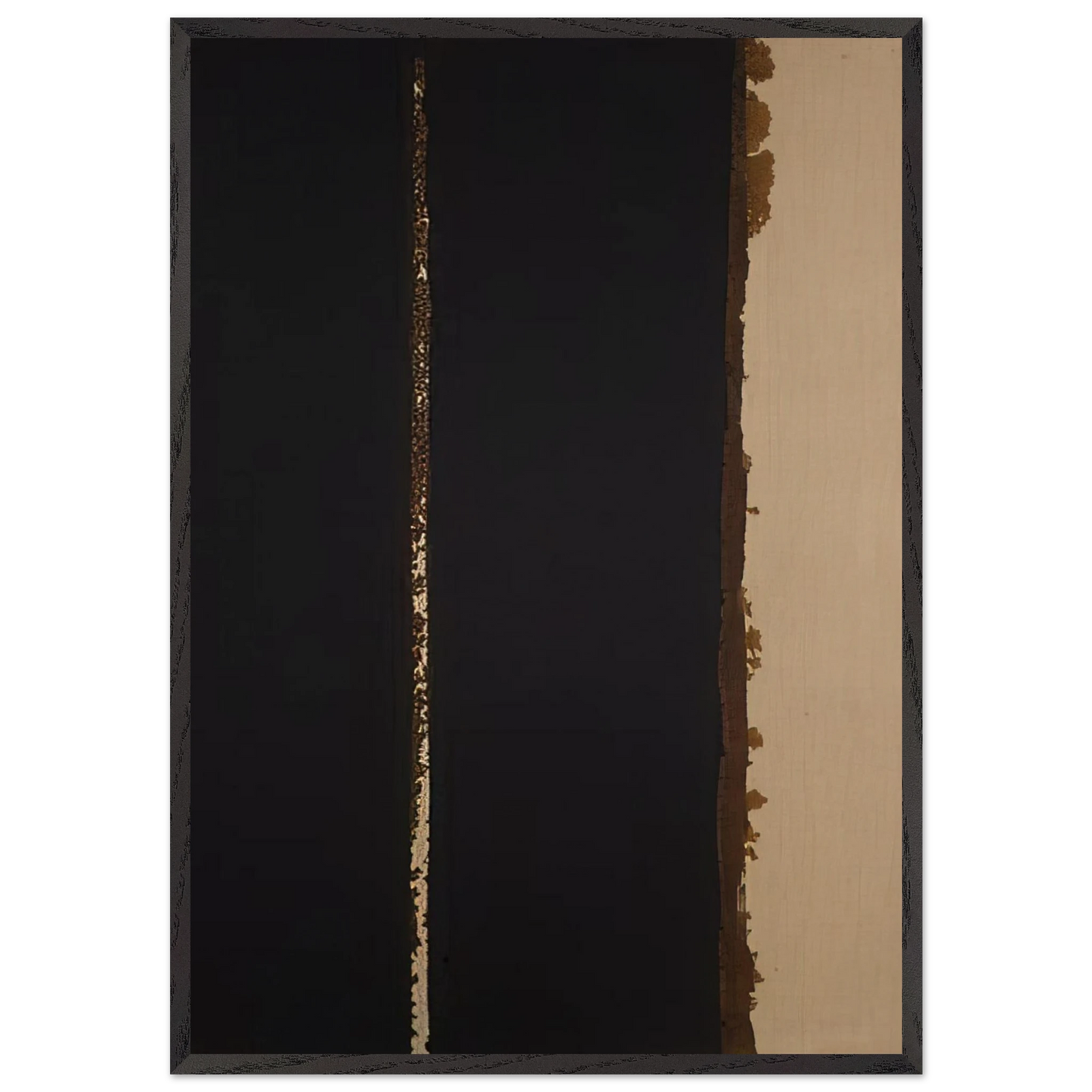 Umber Blue - 1991 - Yun Hyong-keun Framed Art Print – Black Wooden Frame - Default Title - -Framed Art Print