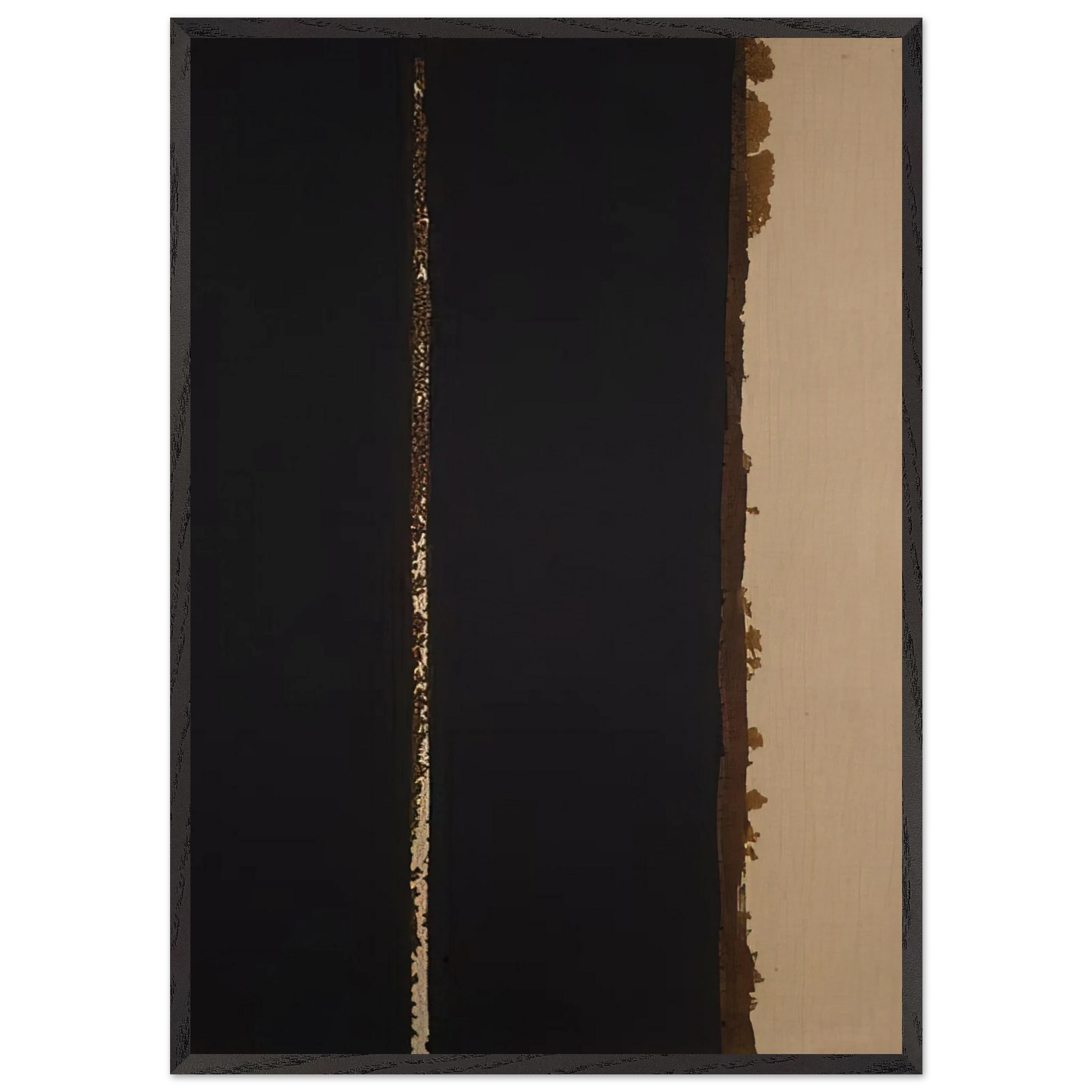 Umber Blue - 1991 - Yun Hyong-keun Framed Art Print – Black Wooden Frame - Default Title - -Framed Art Print