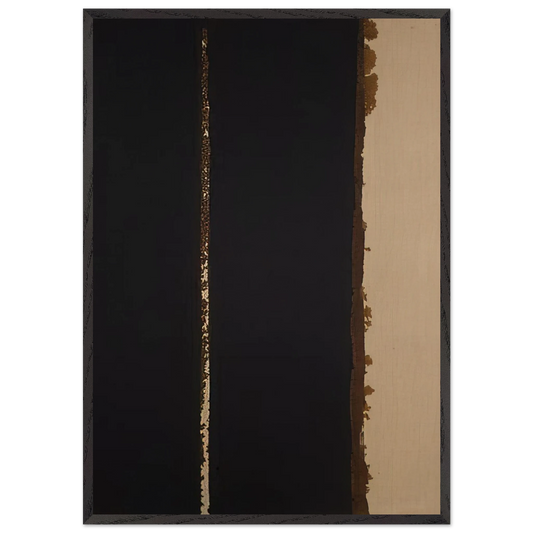 Umber Blue - 1991 - Yun Hyong-keun Framed Art Print – Black Wooden Frame - Default Title - -Framed Art Print