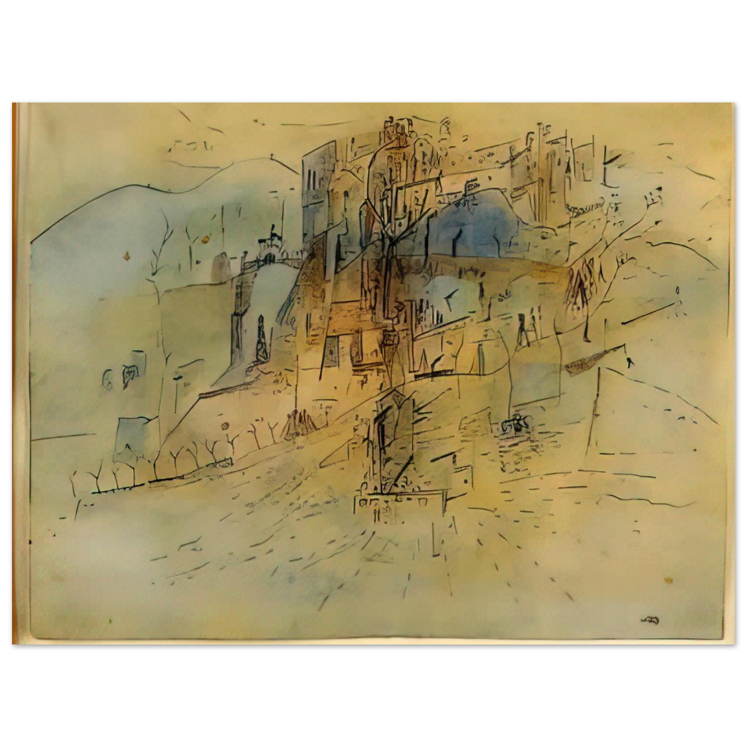 Wols - Cite - 1945  75x100 cm / 30x40inches Fine Art Poster