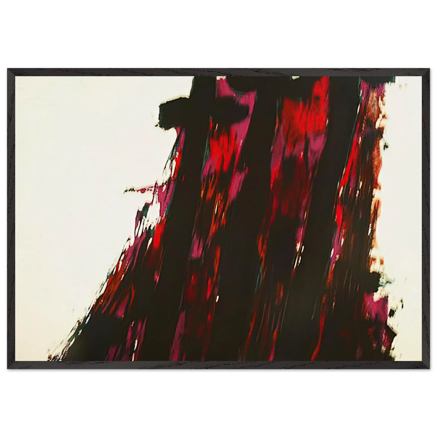 Le Crucifiement - 1978 - Alfred Manessier Framed Art Print – Black Wooden Frame - Default Title - -Framed Art Print