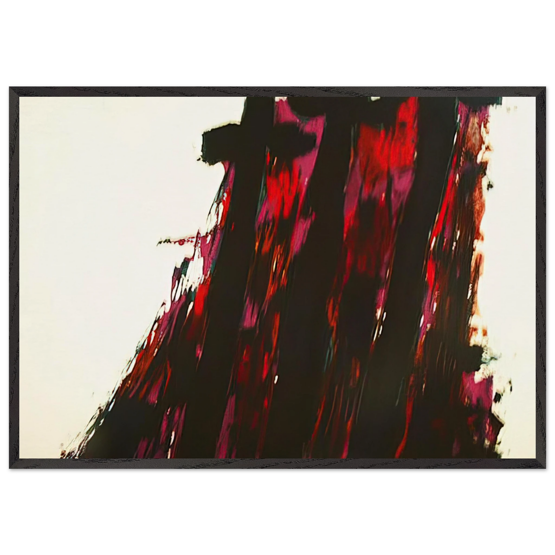 Le Crucifiement - 1978 - Alfred Manessier Framed Art Print – Black Wooden Frame - Default Title - -Framed Art Print