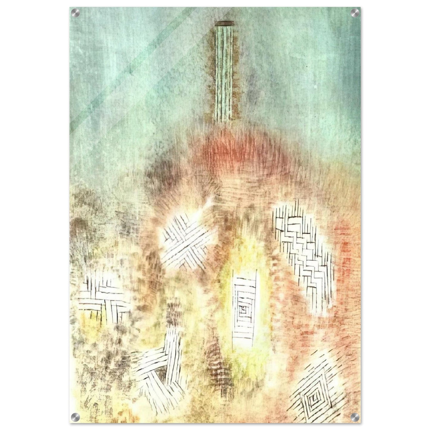THE COLUMN 1926 - Paul Klee Acrylic Print - 70x100 cm / 28x40″ inches