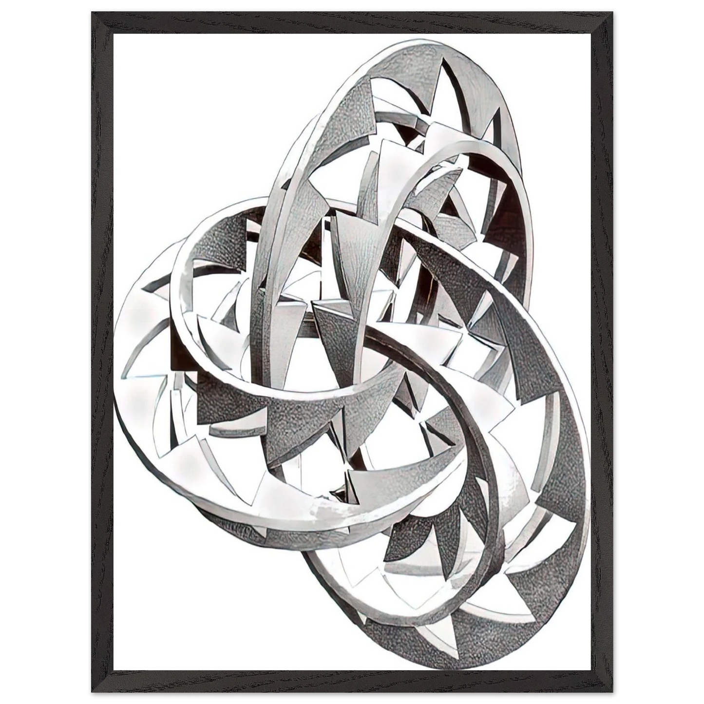 MC Escher - KNOT Wall Art - 60x80 cm / 24x32 inches - Fine Art Poster - -