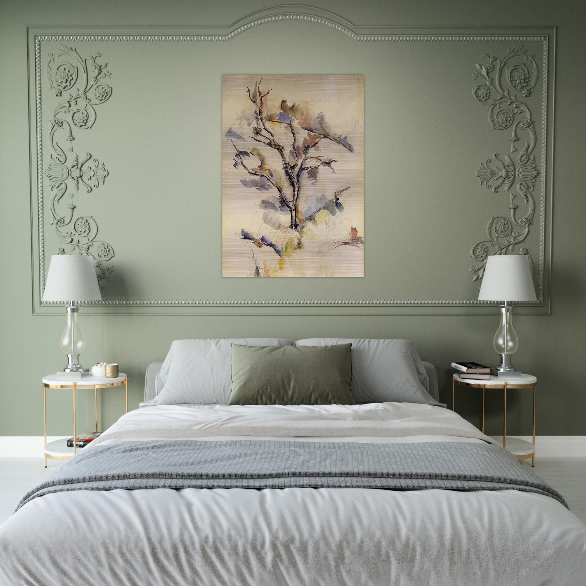 The Oak - Paul Cézanne Brushed Aluminum Print - 70x100 cm / 28x40 inches | Paul Cézanne Aluminum Print | Paul Cézanne Prints