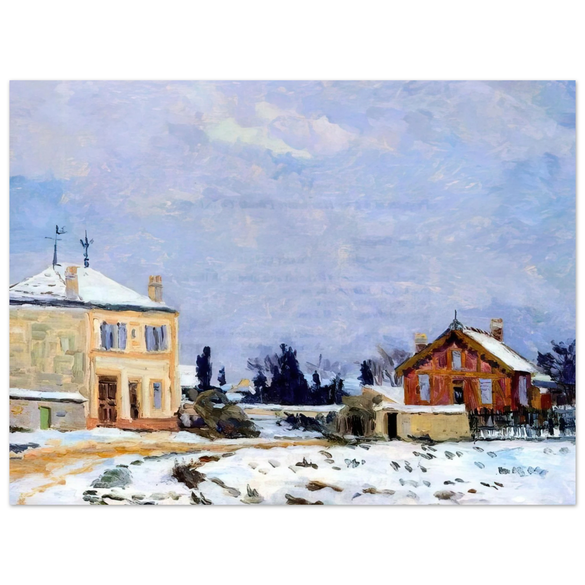 Armand Guillaumin - Neige - 1876 Fine Art Poster - Default Title