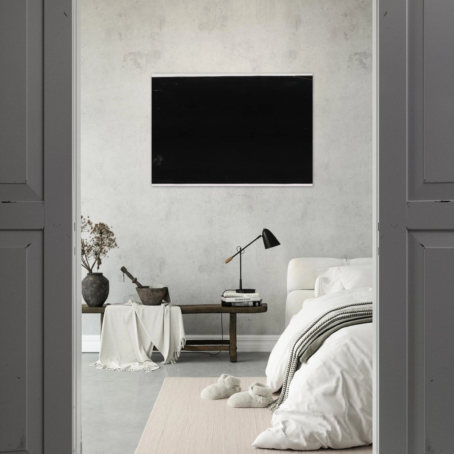Black - Ellsworth Kelly Brushed Aluminum Print - 70x100 cm / 28x40 inches | Ellsworth Kelly Aluminum Print | Ellsworth Kelly Prints