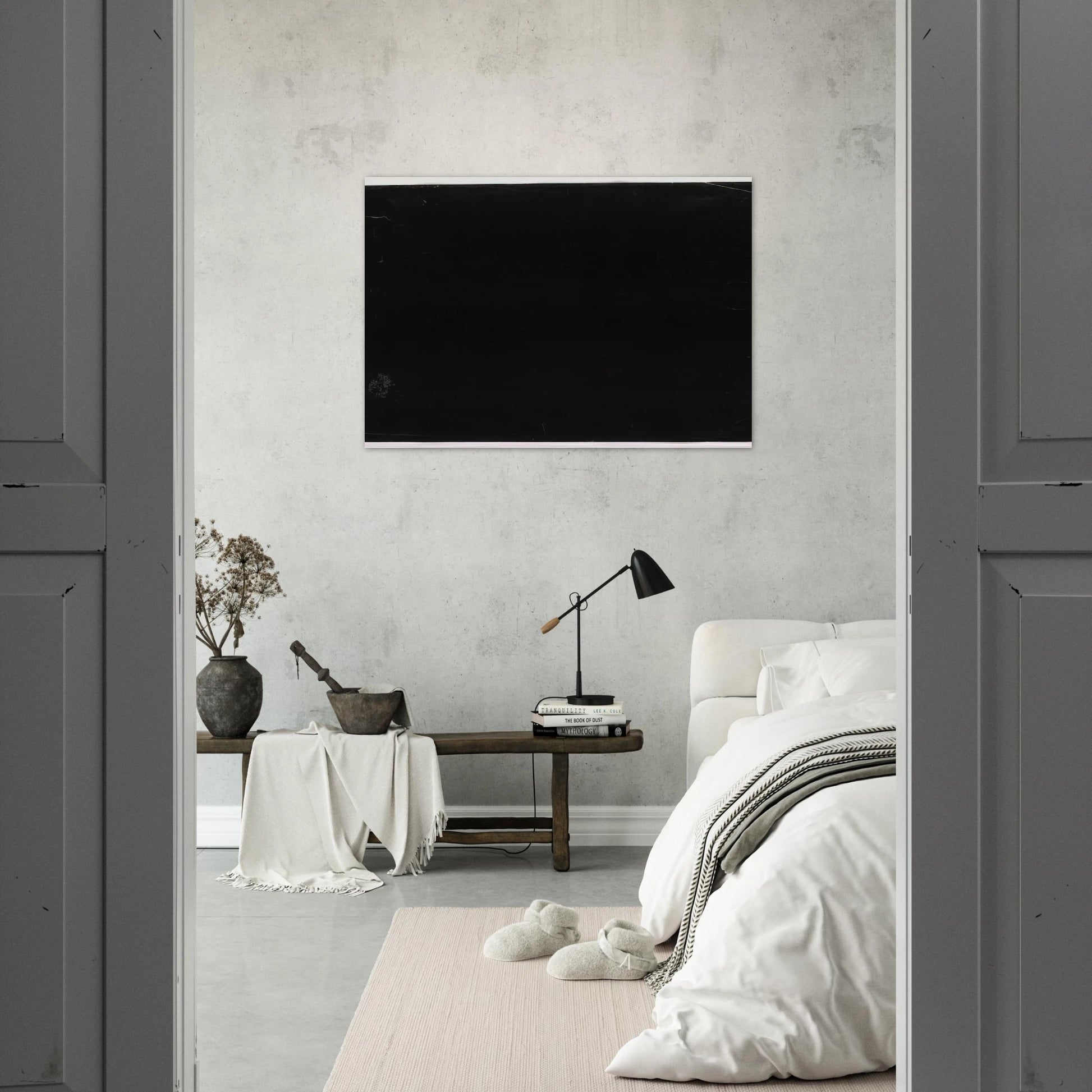 Black - Ellsworth Kelly Brushed Aluminum Print - 70x100 cm / 28x40 inches | Ellsworth Kelly Aluminum Print | Ellsworth Kelly Prints