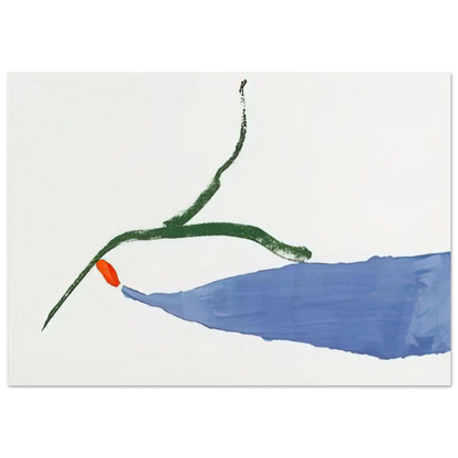 Helen Frankenthaler - A Little Zen - 1970 Wall art - 30x45 cm / 12x18 Inches - Premium Wooden Framed Poster With Fine Art Paper - White frame