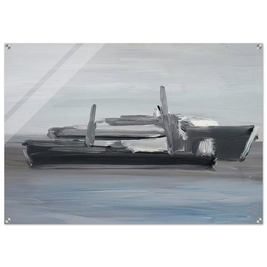 Marine - Lyrical Abstraction - Nicolas de Stael Acrylic Print - 70x100 cm / 28x40″ inches