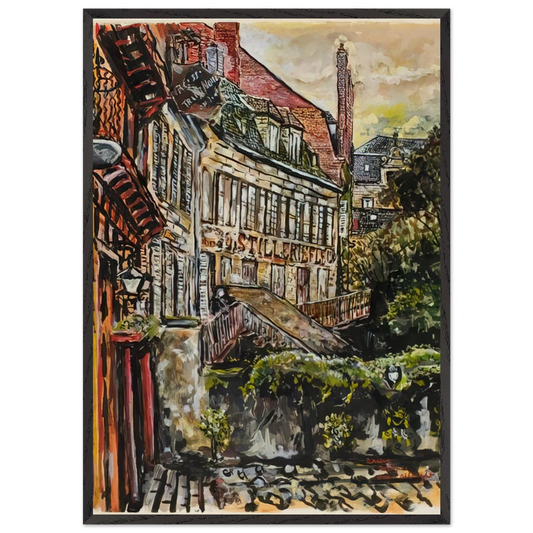 BRIEVE 1960 - Ivan Albright Framed Art Print – Black Wooden Frame - Default Title - -Framed Art Print