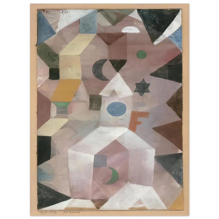 Paul Klee - THE CHAPEL 1917  75x100 cm / 30x40inches Fine Art Poster