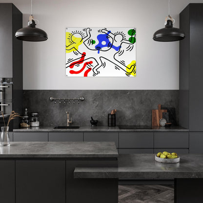 UNTITLED 1986 - Keith Haring Acrylic Print - 70x100 cm / 28x40″ inches | Keith Haring Wall Art | Keith Haring Prints