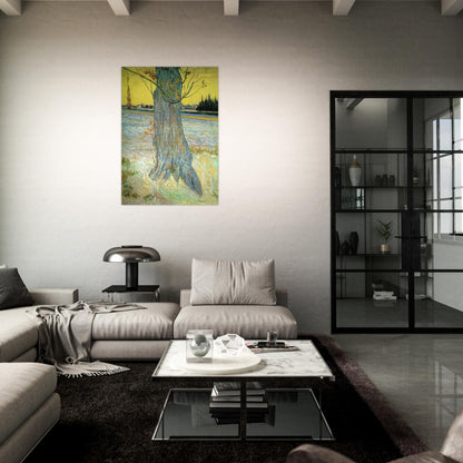 Trunk of an Old Yew Tree - Vincent van Gogh Brushed Aluminum Print - 70x100 cm / 28x40 inches | Vincent van Gogh Aluminum Print | Vincent van Gogh Prints