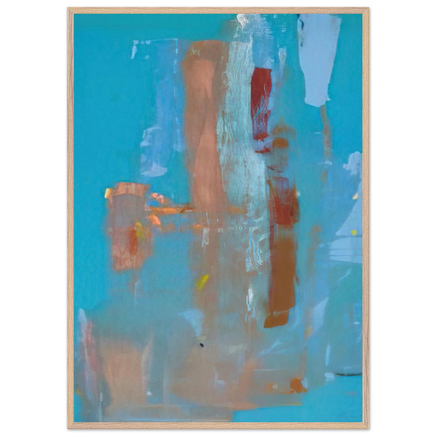 Helen Frankenthaler - In on Blue - 1976 Wall art - A3 (29.7 x 42  cm) - Fine Art Poster - -