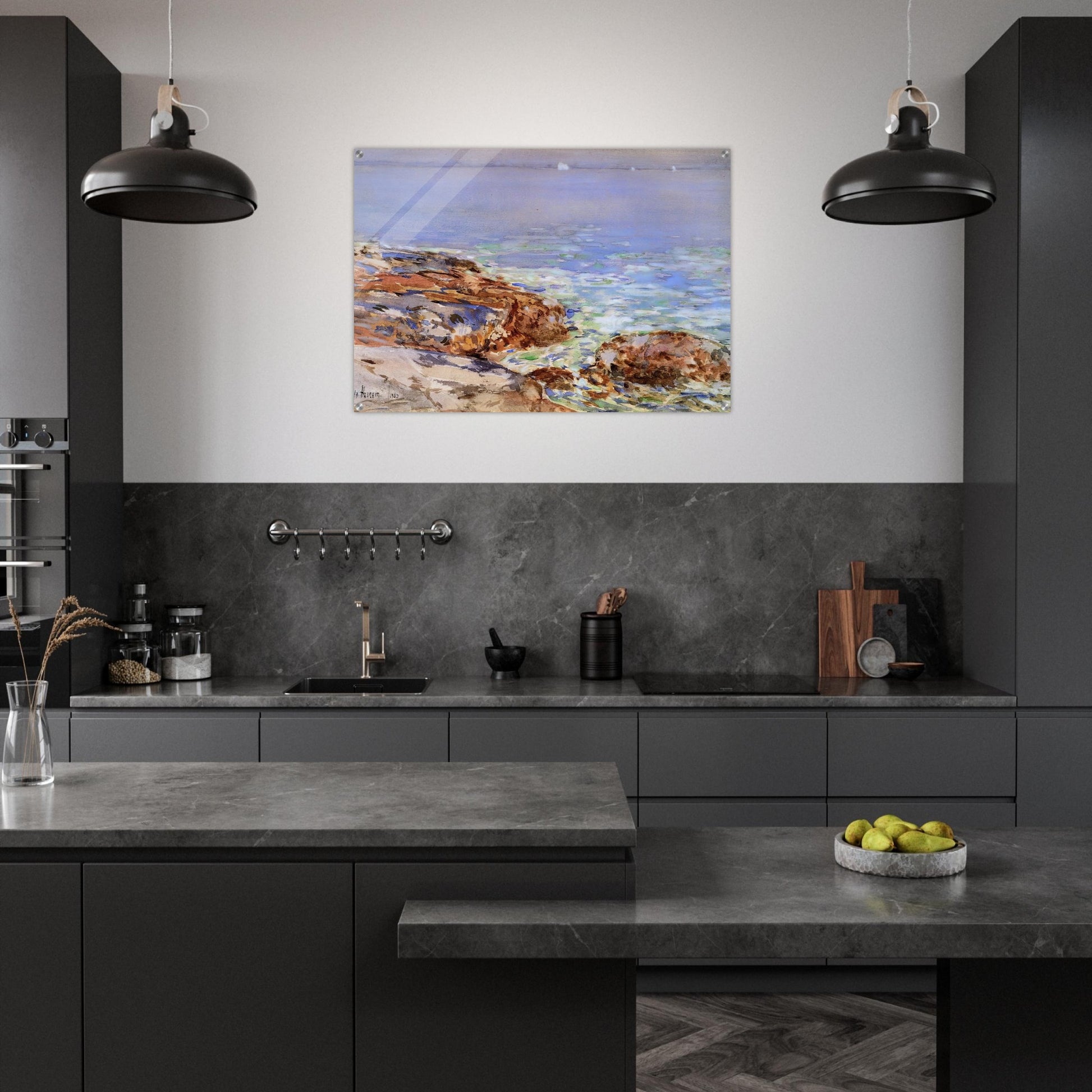 Seascape, Isles of Shoals - Childe Hassam Acrylic Print - 70x100 cm / 28x40″ inches