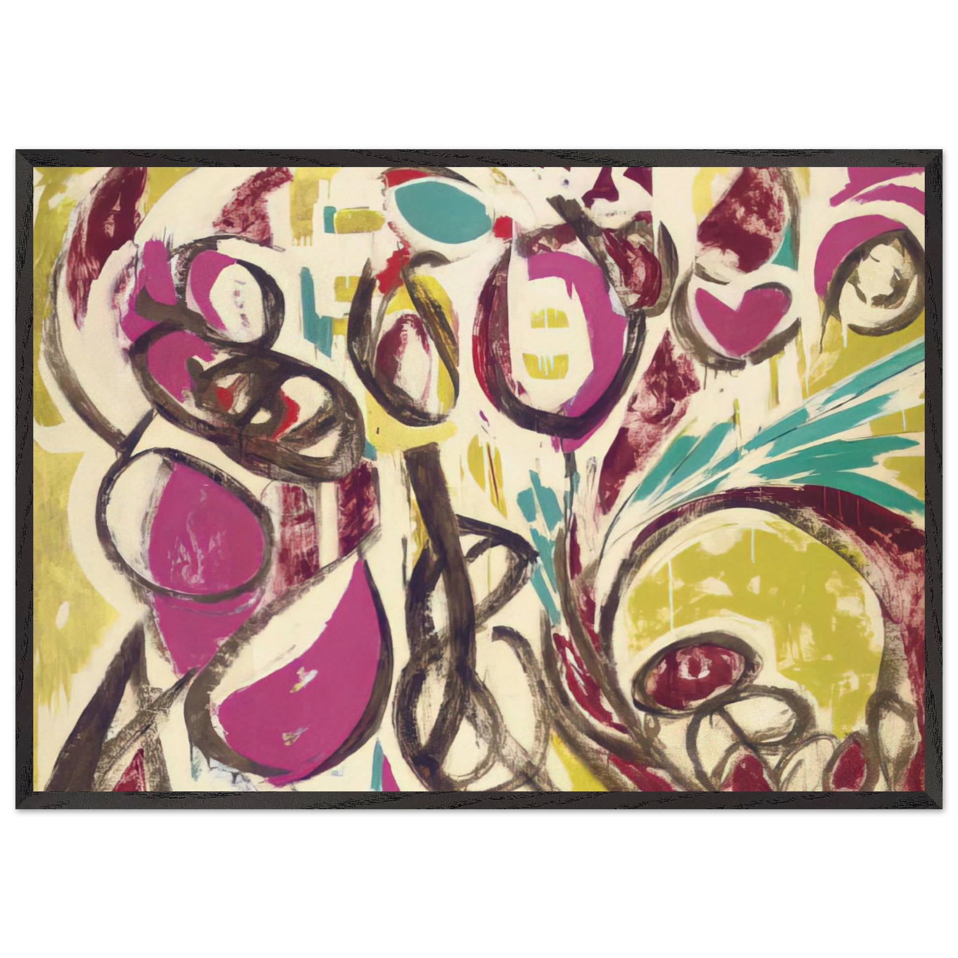 Thaw - Lee Krasner Framed Art Print – Black Wooden Frame - Default Title - -Framed Art Print