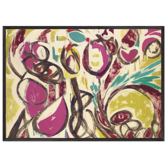 Thaw - Lee Krasner Framed Art Print – Black Wooden Frame - Default Title - -Framed Art Print