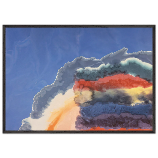 Shenandoah - 1970 - Ronnie Landfield Framed Art Print – Black Wooden Frame - Default Title - -Framed Art Print