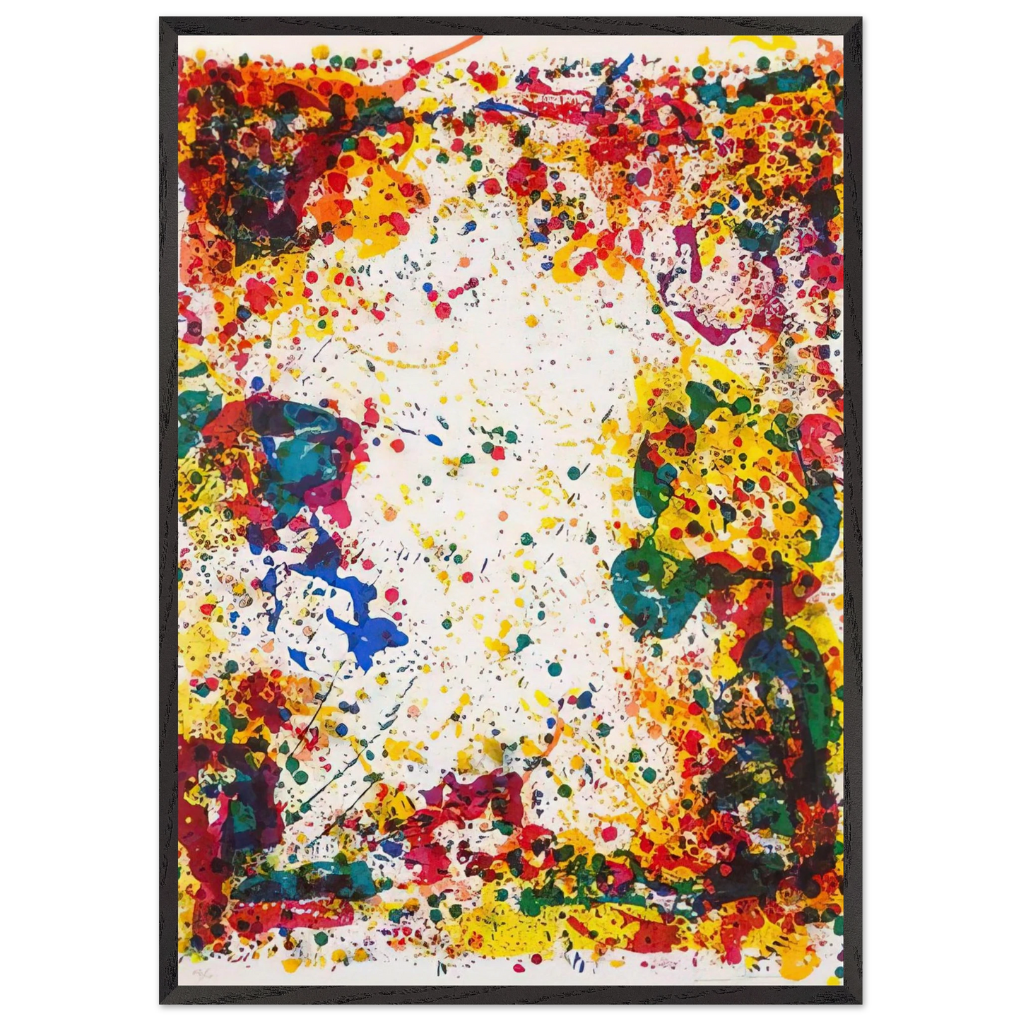 Freshet - Sam Francis Framed Art Print – Black Wooden Frame - Default Title - -Framed Art Print