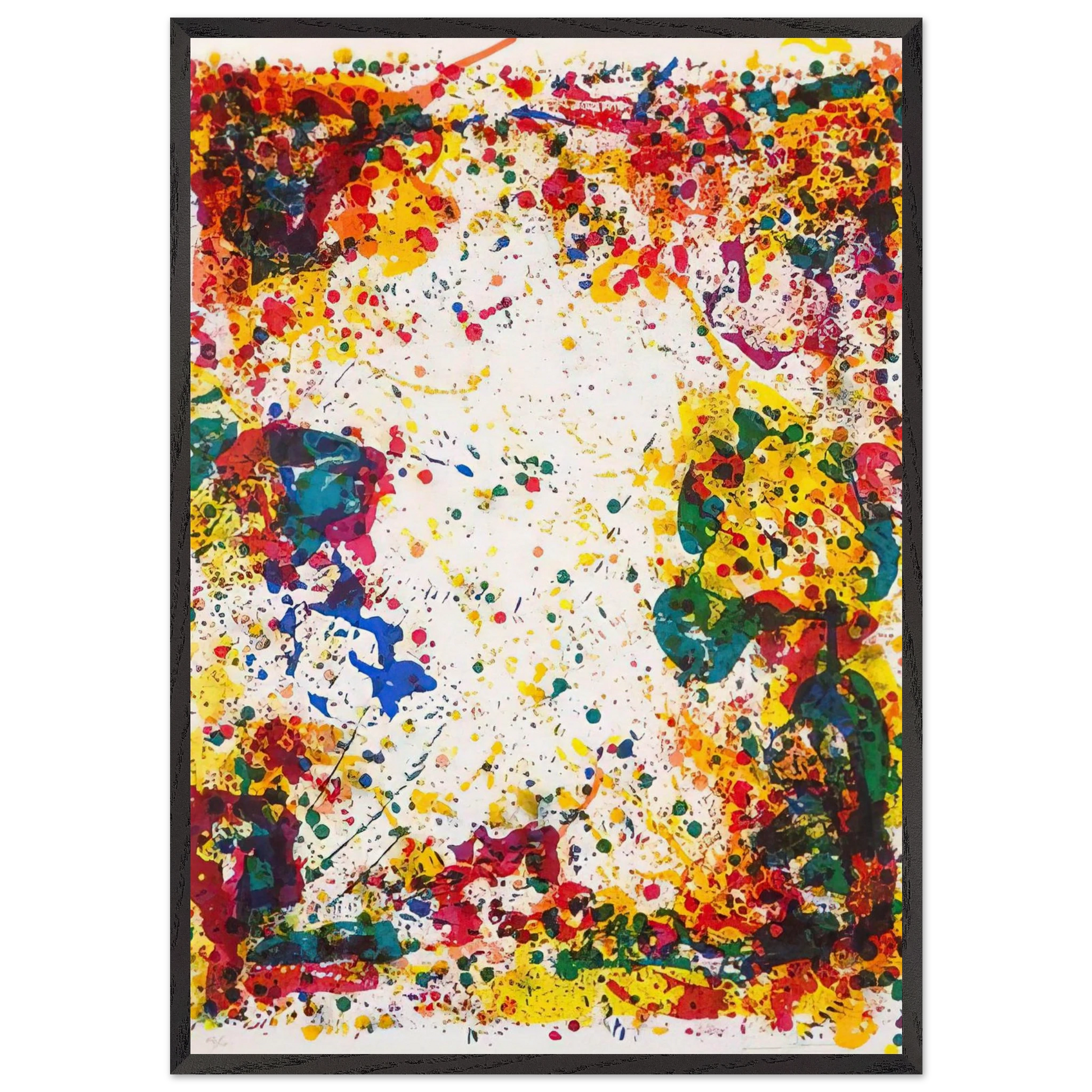 Freshet - Sam Francis Framed Art Print – Black Wooden Frame - Default Title - -Framed Art Print