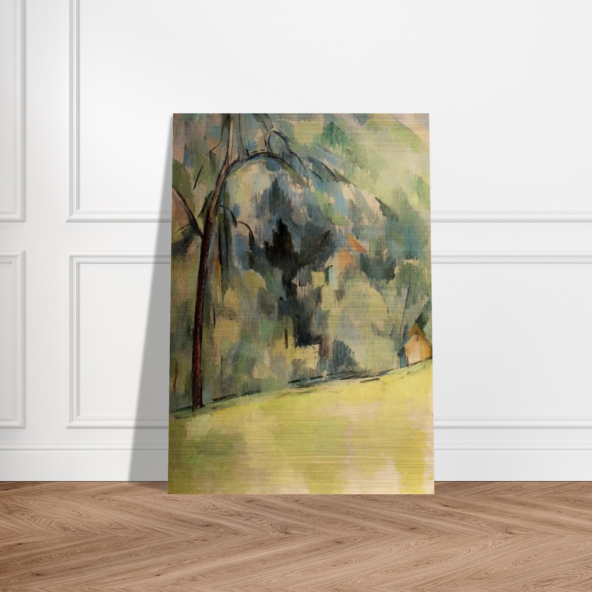 Morning in Provence - Paul Cézanne Brushed Aluminum Print - 70x100 cm / 28x40 inches | Paul Cézanne Aluminum Print | Paul Cézanne Prints