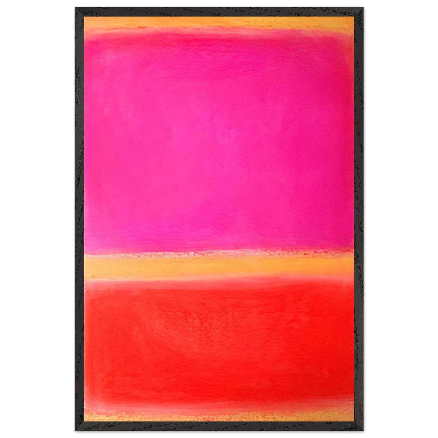 Helen Frankenthaler - Untitled - Color Field Painting Wall art - 27x35 cm / 11x14 inches - Premium Wooden Framed Poster With Fine Art Paper - White frame