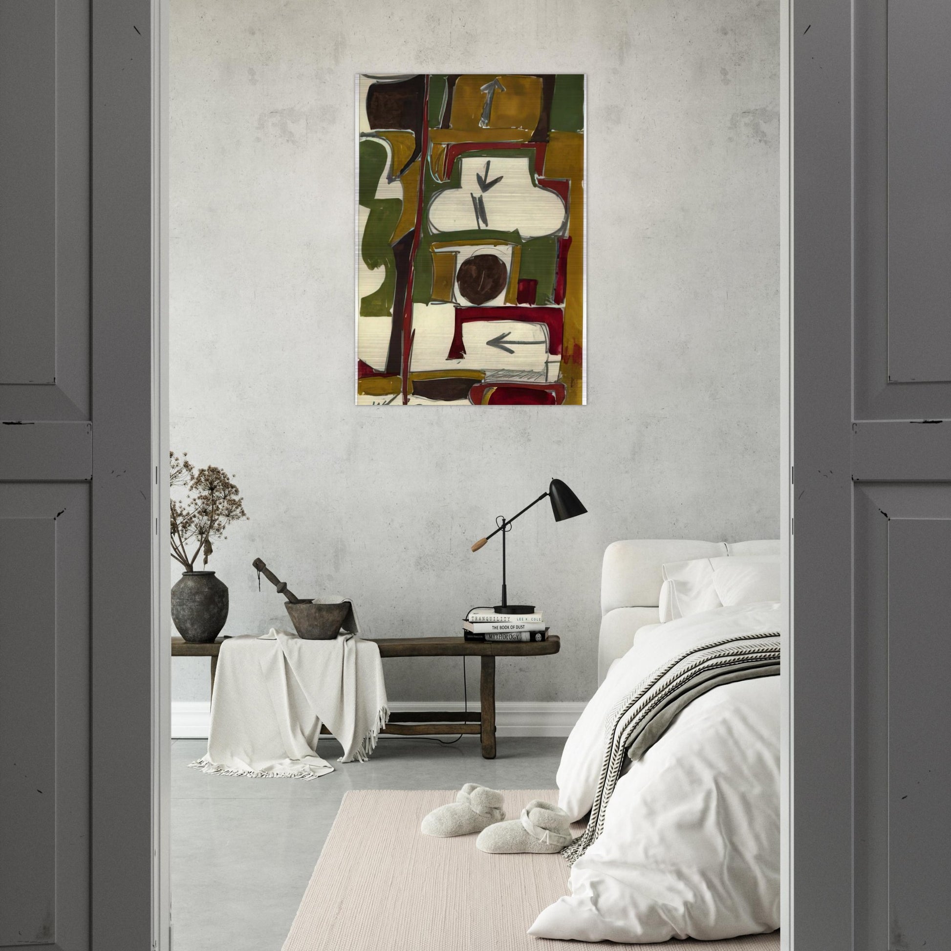 Untitled - 1956 - Will Barnet Brushed Aluminum Print - 70x100 cm / 28x40 inches | Will Barnet Aluminum Print | Will Barnet Prints